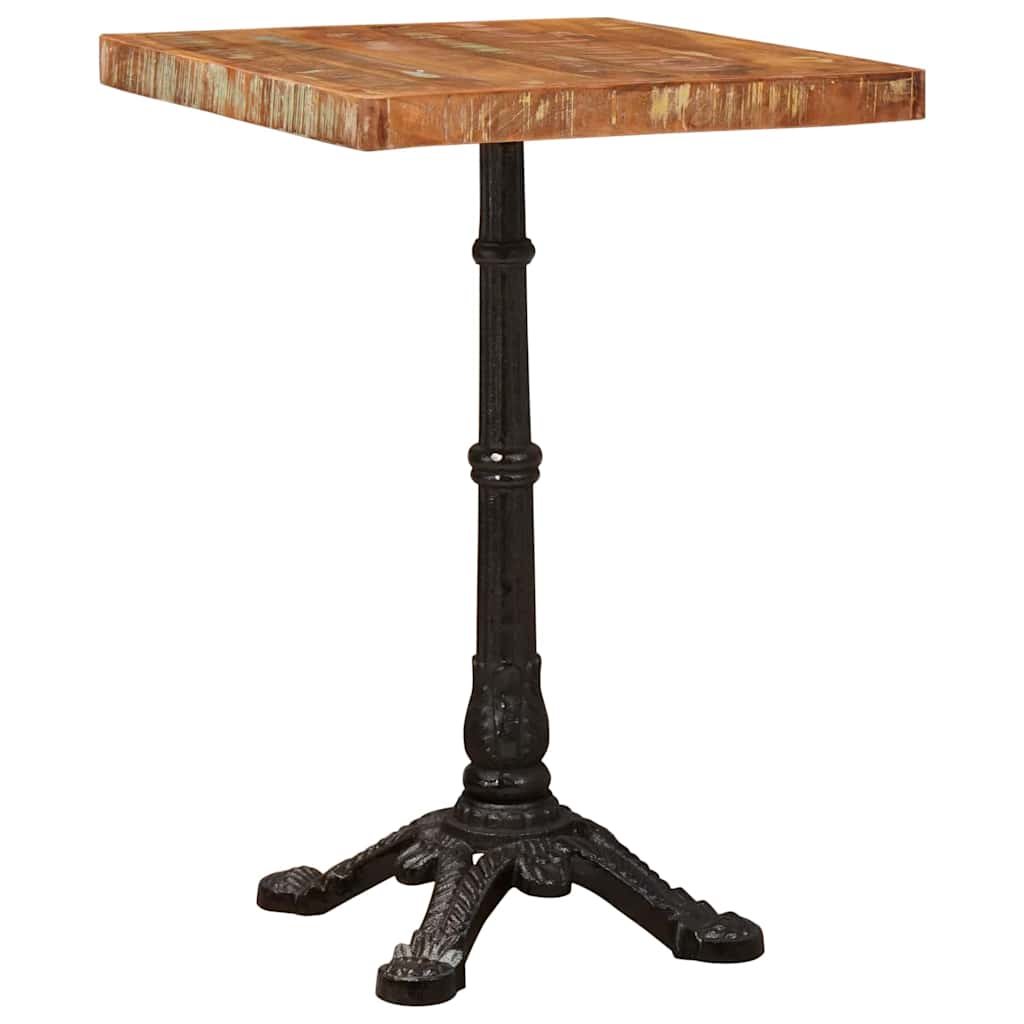 Bistro Table Brown 50 x 50 x 76 cm Solid reclaimed wood